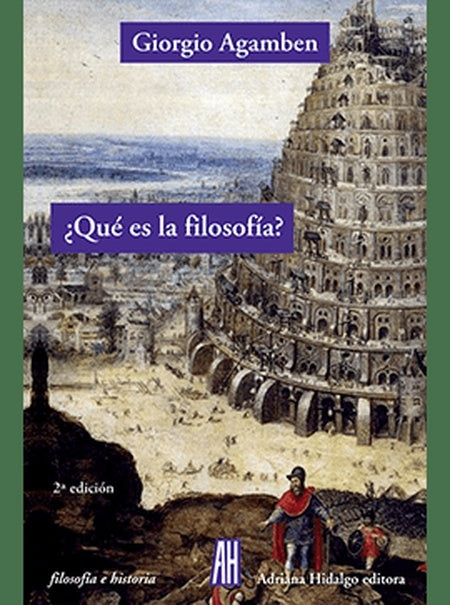 ¿Qué es la filosofía? | Giorgio Agamben